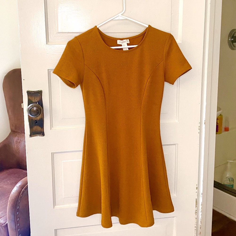 Forever 21 gold dress